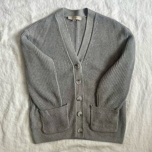 LOFT Cotton Boyfriend Cardigan (S)